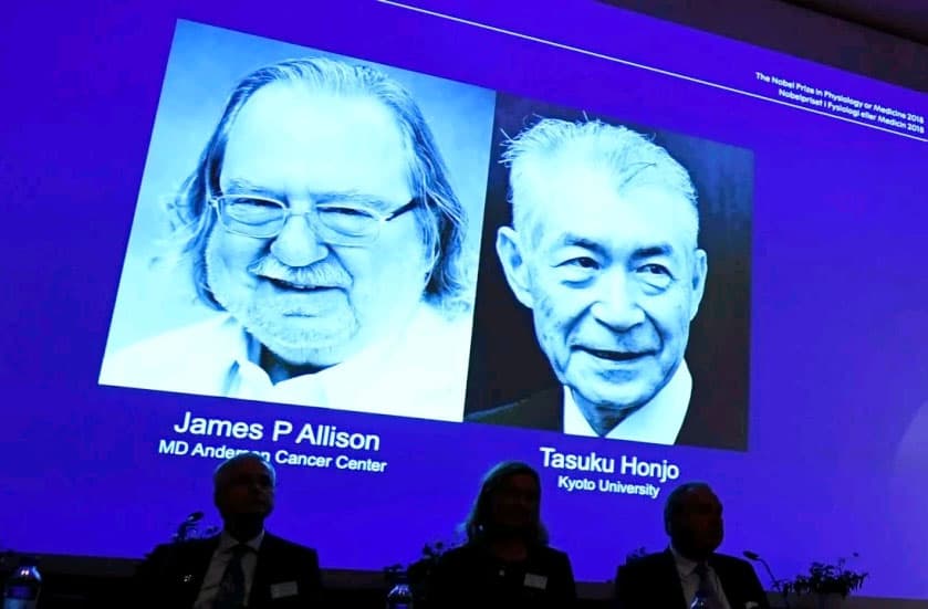 Công trình nghiên cứu điều trị ung thư giành giải Nobel Y học 2018
