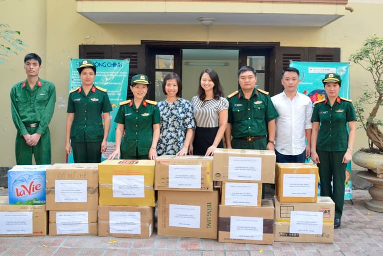 Hội Phụ nữ cơ sở Báo Quân đội nhân dân ủng hộ chương trình Mottainai 2018