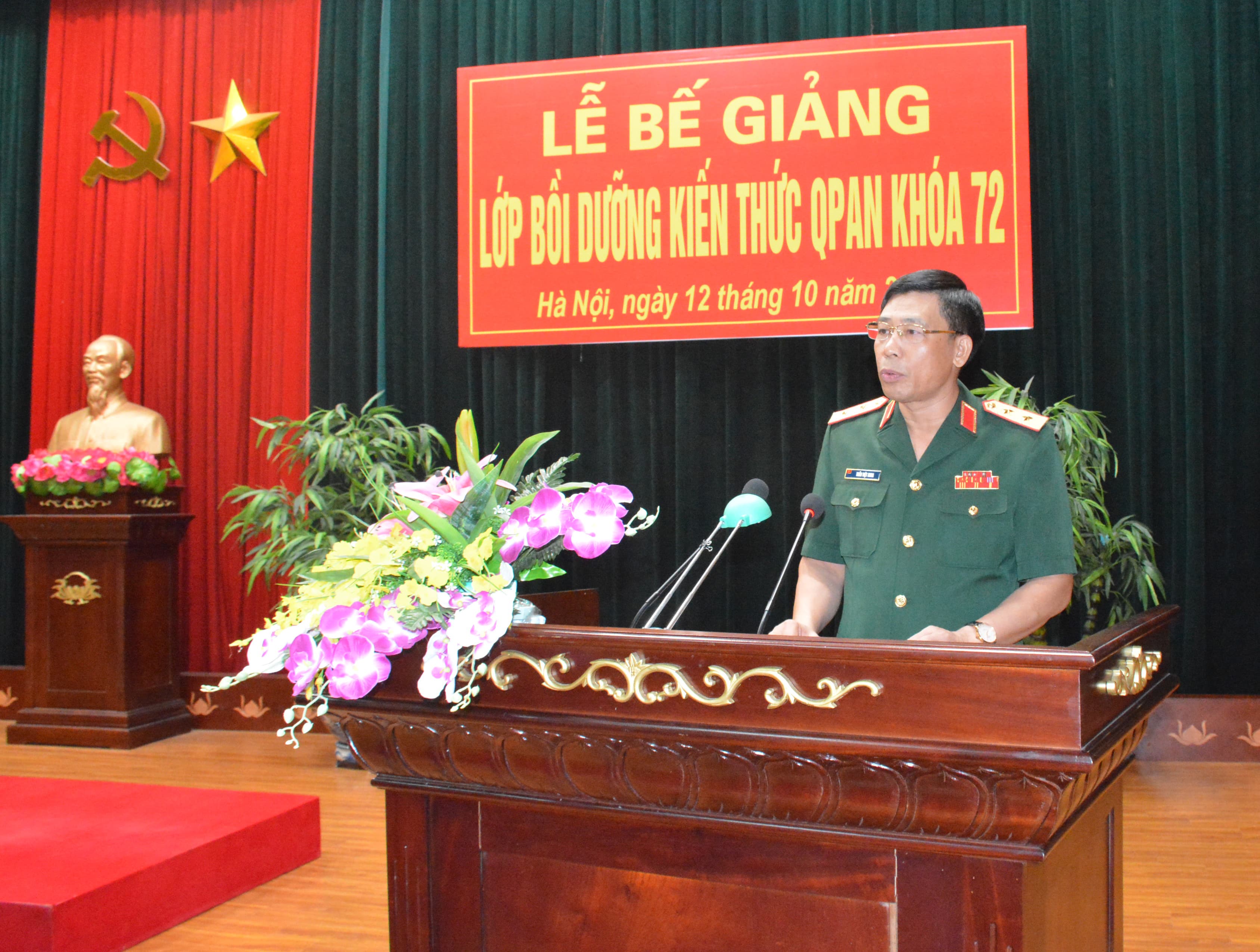 Học viện Quốc phòng bế giảng lớp bồi dưỡng kiến thức QPAN khóa 72