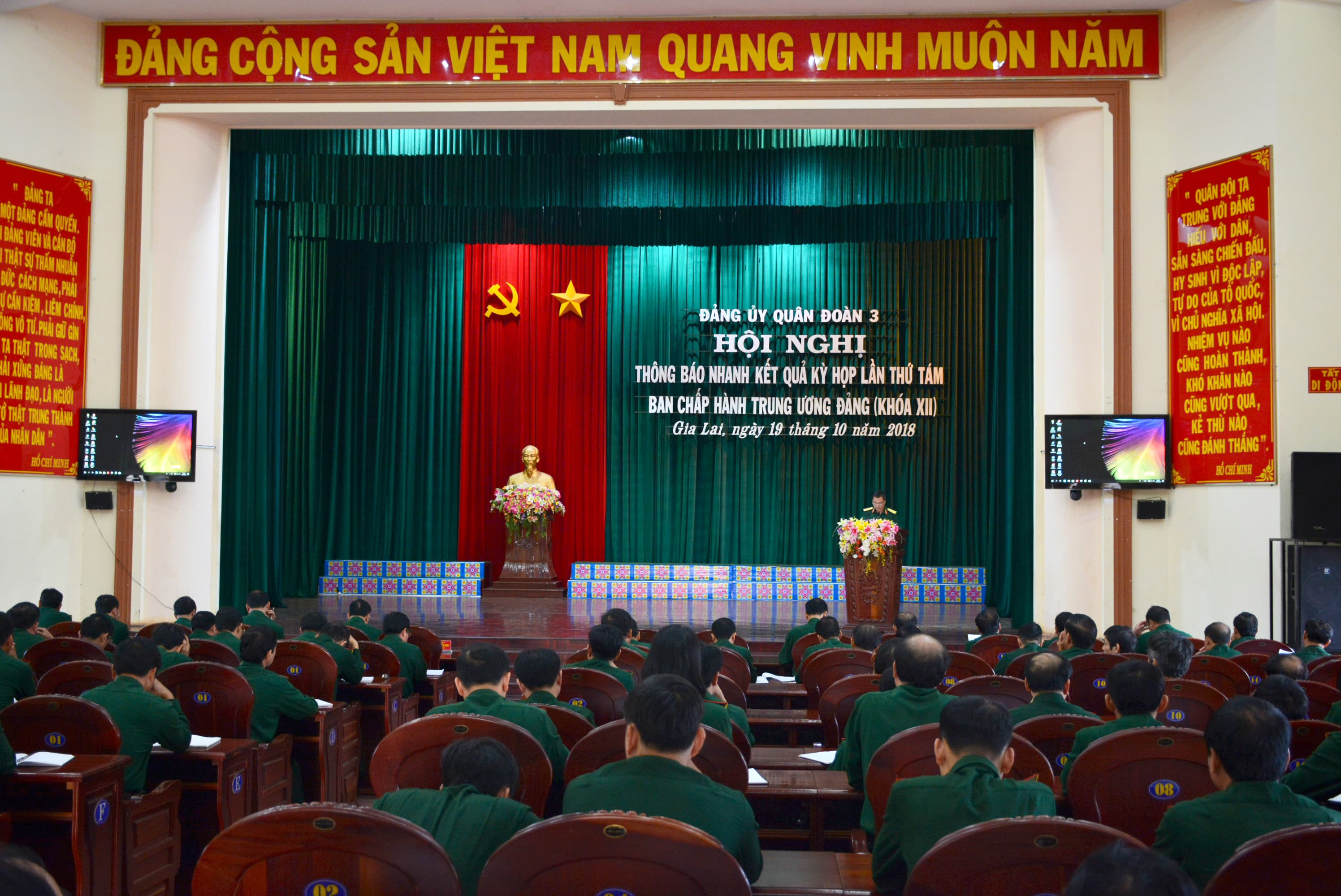 Đảng ủy Quân đoàn 3 thông báo nhanh kết quả Hội nghị Trung ương 8 khóa XII