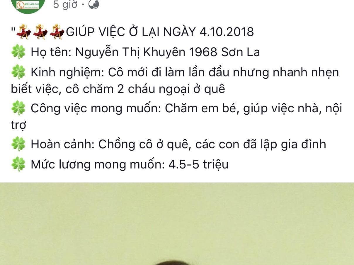 Cẩn trọng khi tìm người giúp việc gia đình