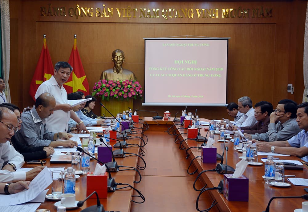Hội nghị tổng kết công tác đối ngoại năm 2018 của các cơ quan Đảng ở Trung ương