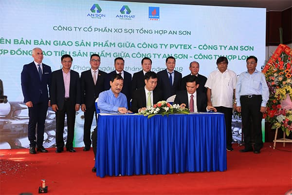 PVTEX ra mắt sợi Anpoly, tiến tới vận hành toàn bộ nhà máy vào 2019