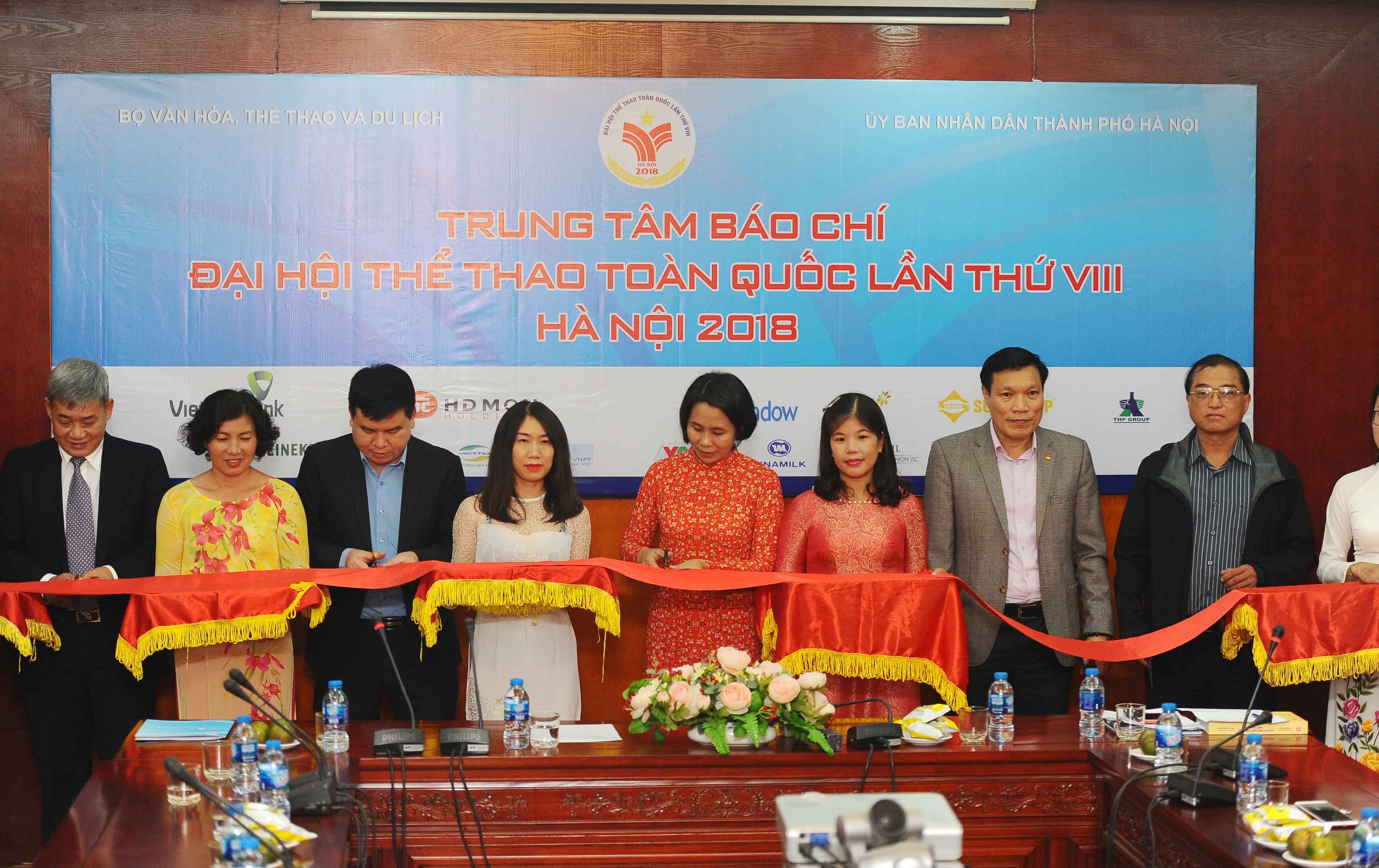 Khai trương Trung tâm Báo chí Đại hội Thể thao toàn quốc lần thứ VIII-2018