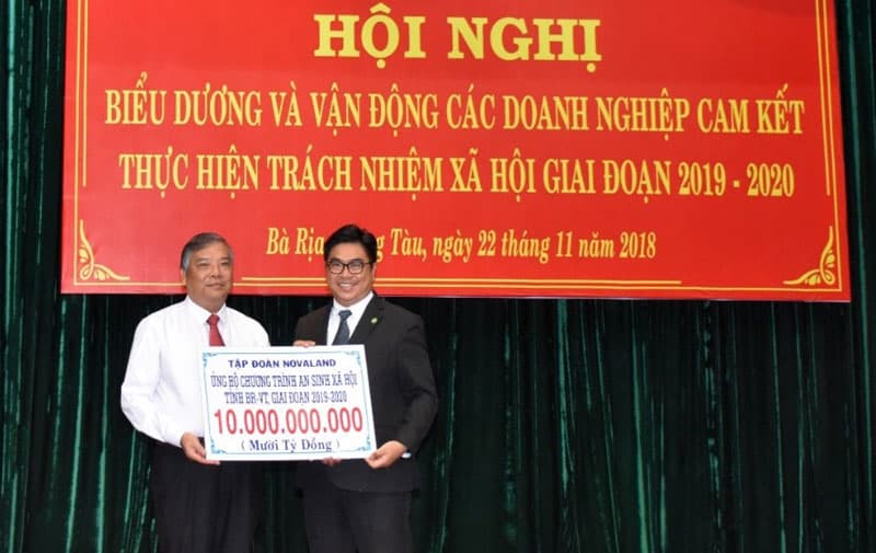 Tập đoàn Novaland cam kết thực hiện trách nhiệm xã hội tại tỉnh Bà Rịa-Vũng Tàu