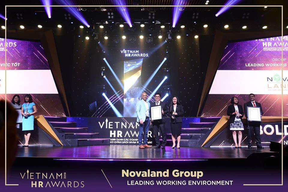 Lần thứ 2 liên tiếp Tập đoàn NOVALAND được vinh danh tại lễ trao giải VIETNAM HR ARWARD 2018