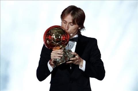 Tiền vệ Luka Modric giành danh hiệu Quả bóng vàng 2018