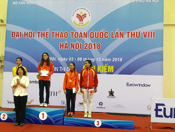 Hà Nội và TP Hồ Chí Minh cũng dẫn đầu ở môn Đấu kiếm