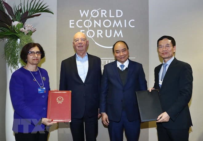 Thủ tướng Nguyễn Xuân Phúc tiếp xúc song phương bên lề Hội nghị WEF Davos 2019