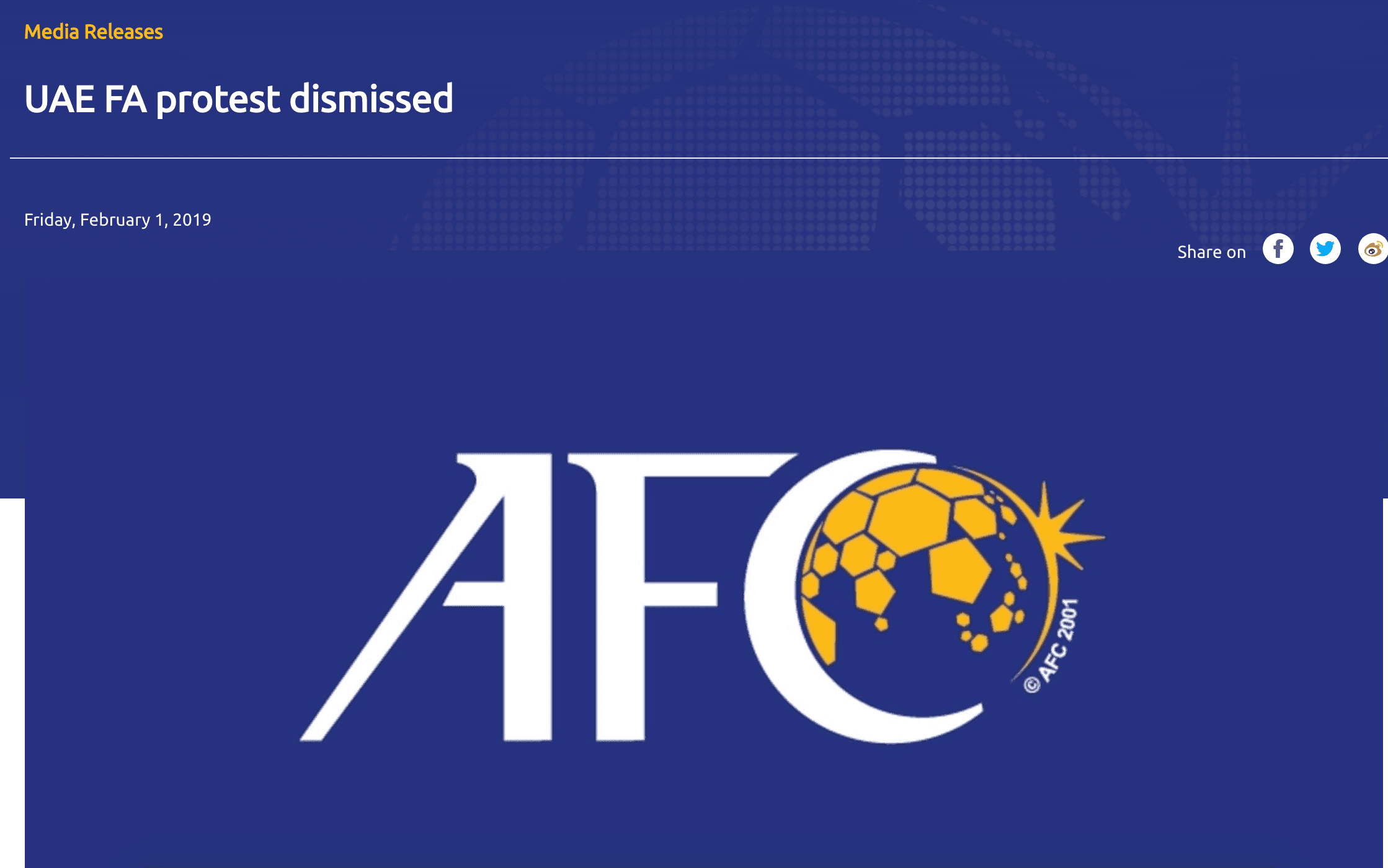 AFC bác cáo buộc của UAE về việc cầu thủ Qatar gian lận