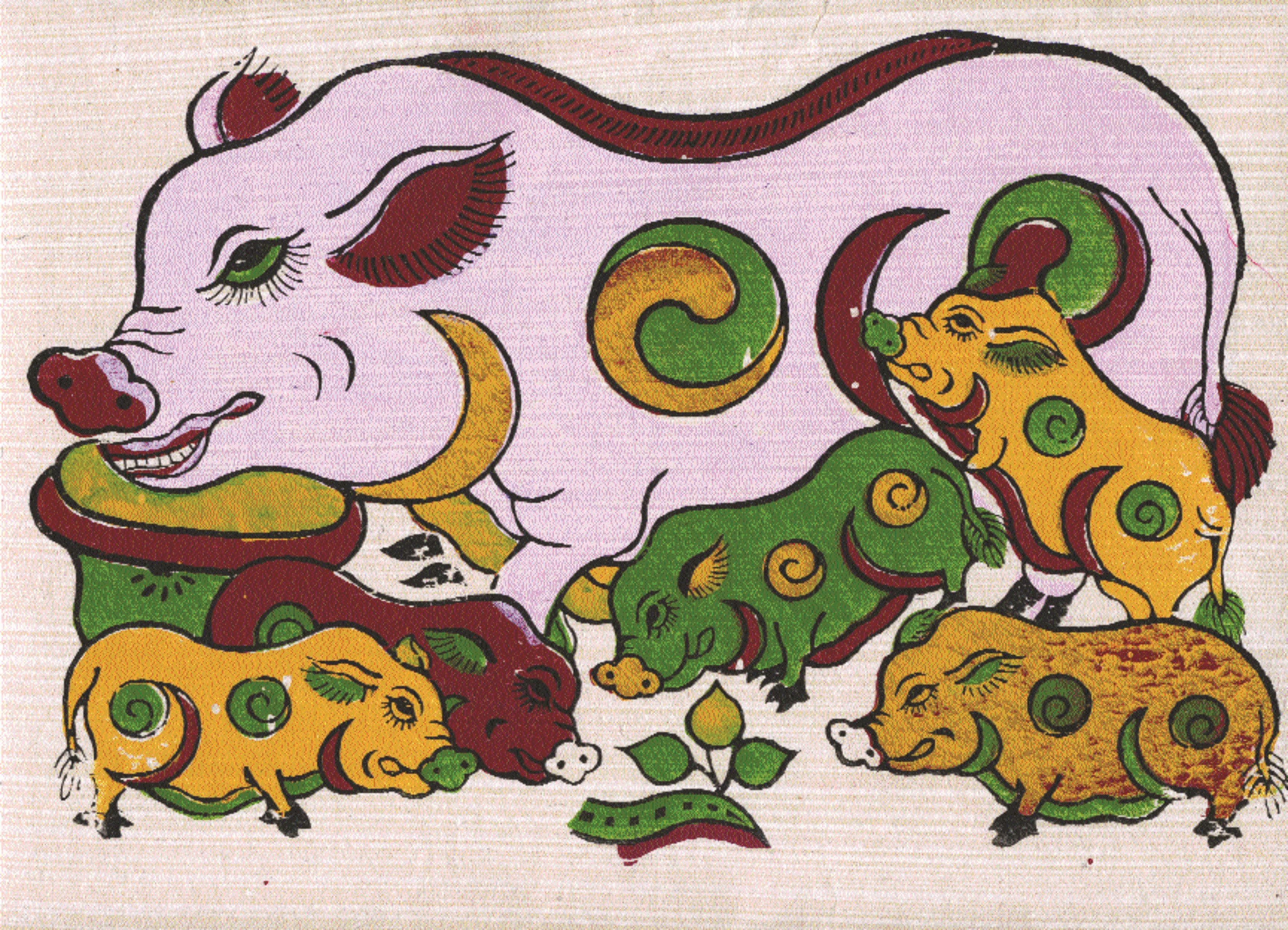 Người xưa vẽ “ỉn”