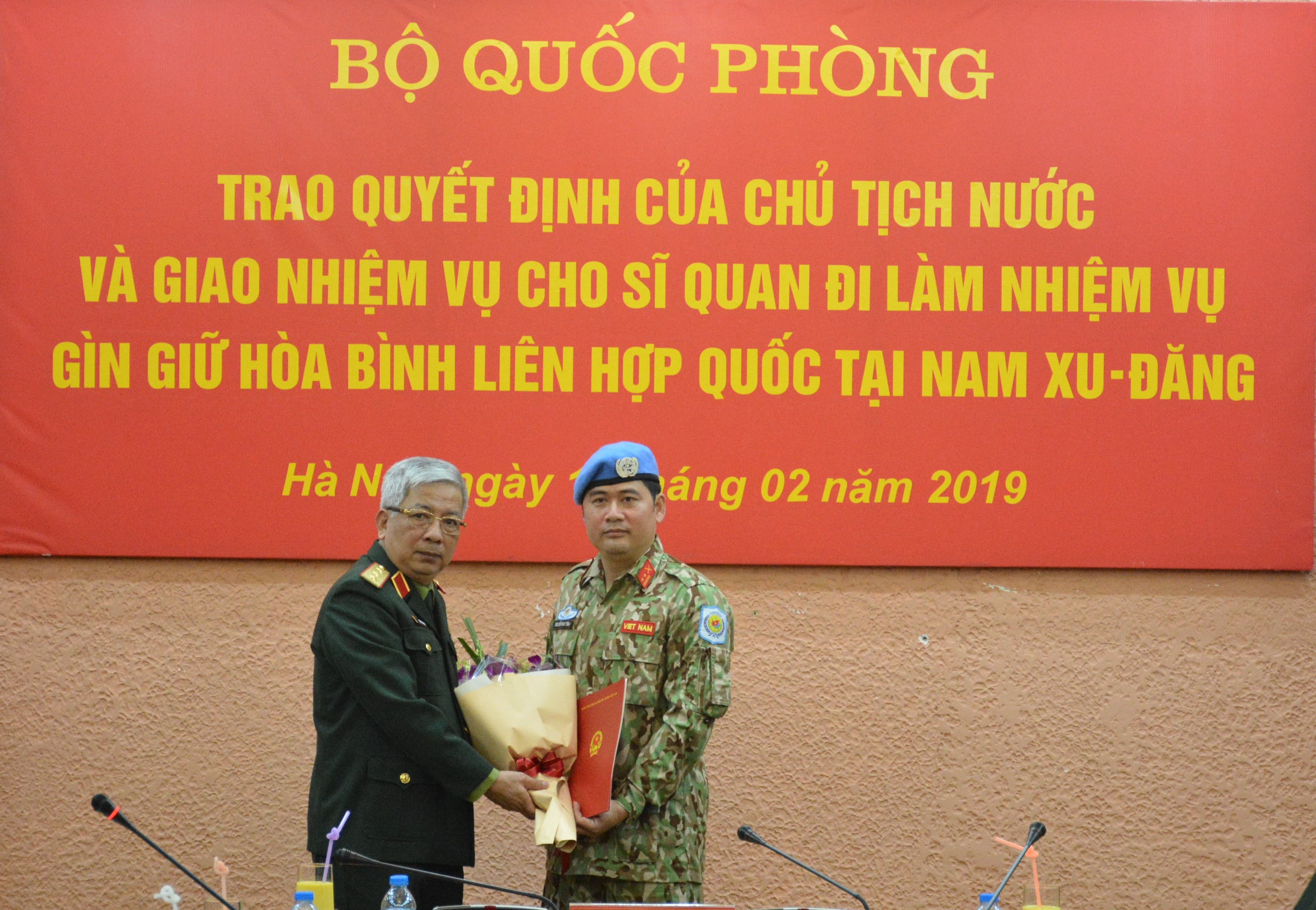 Việt Nam cử thêm một sĩ quan làm nhiệm vụ Gìn giữ hòa bình tại Nam Sudan