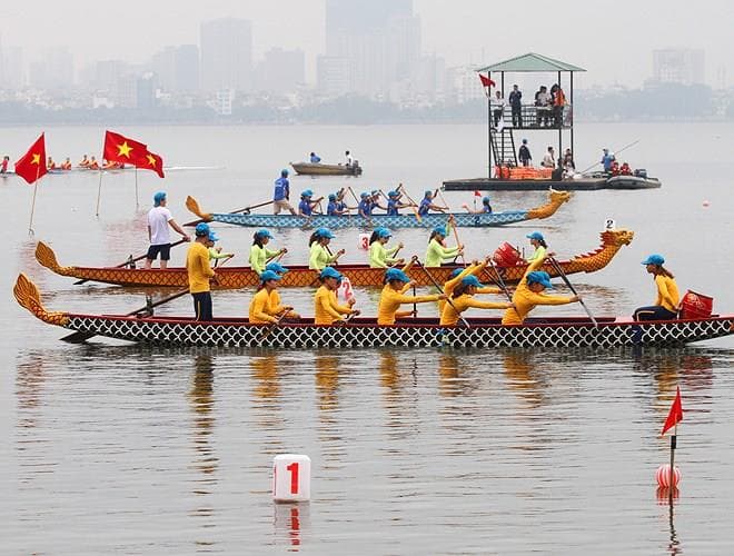 Tưng bừng Lễ hội Bơi chải thuyền rồng Hà Nội mở rộng - 2019