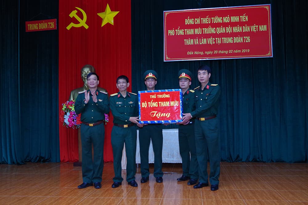 Đoàn công tác Bộ Tổng tham mưu thăm và kiểm tra Trung đoàn 726, Binh đoàn 16