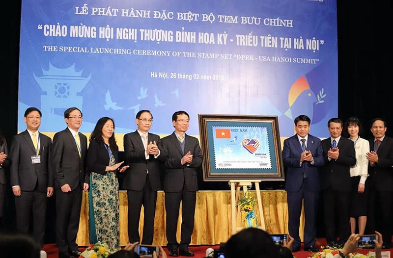 Phát hành đặc biệt bộ tem “Chào mừng Hội nghị thượng đỉnh Hoa Kỳ-Triều Tiên tại Hà Nội”