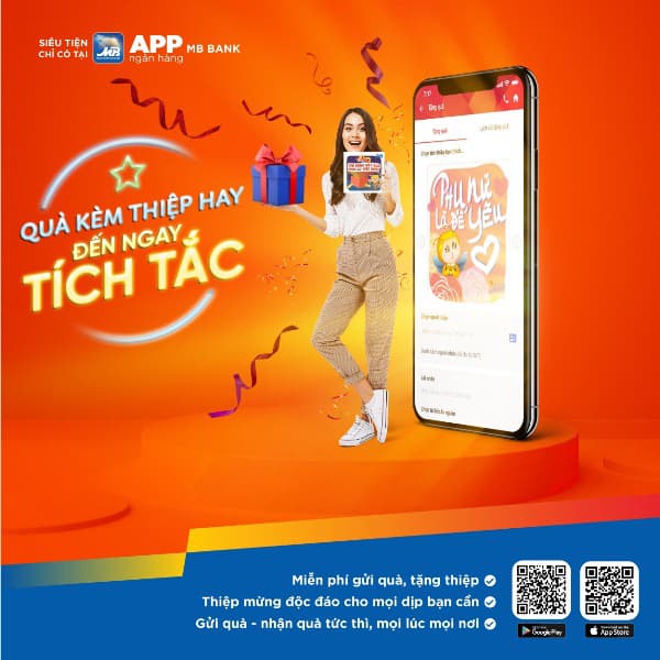 Tặng quà hay-đến ngay tích tắc-siêu tiện chỉ có tại app Ngân hàng MBBank