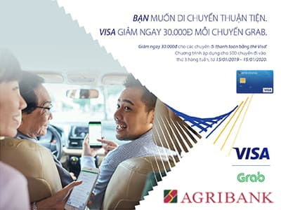 Tưng bừng khuyến mãi cùng thẻ Agribank Visa