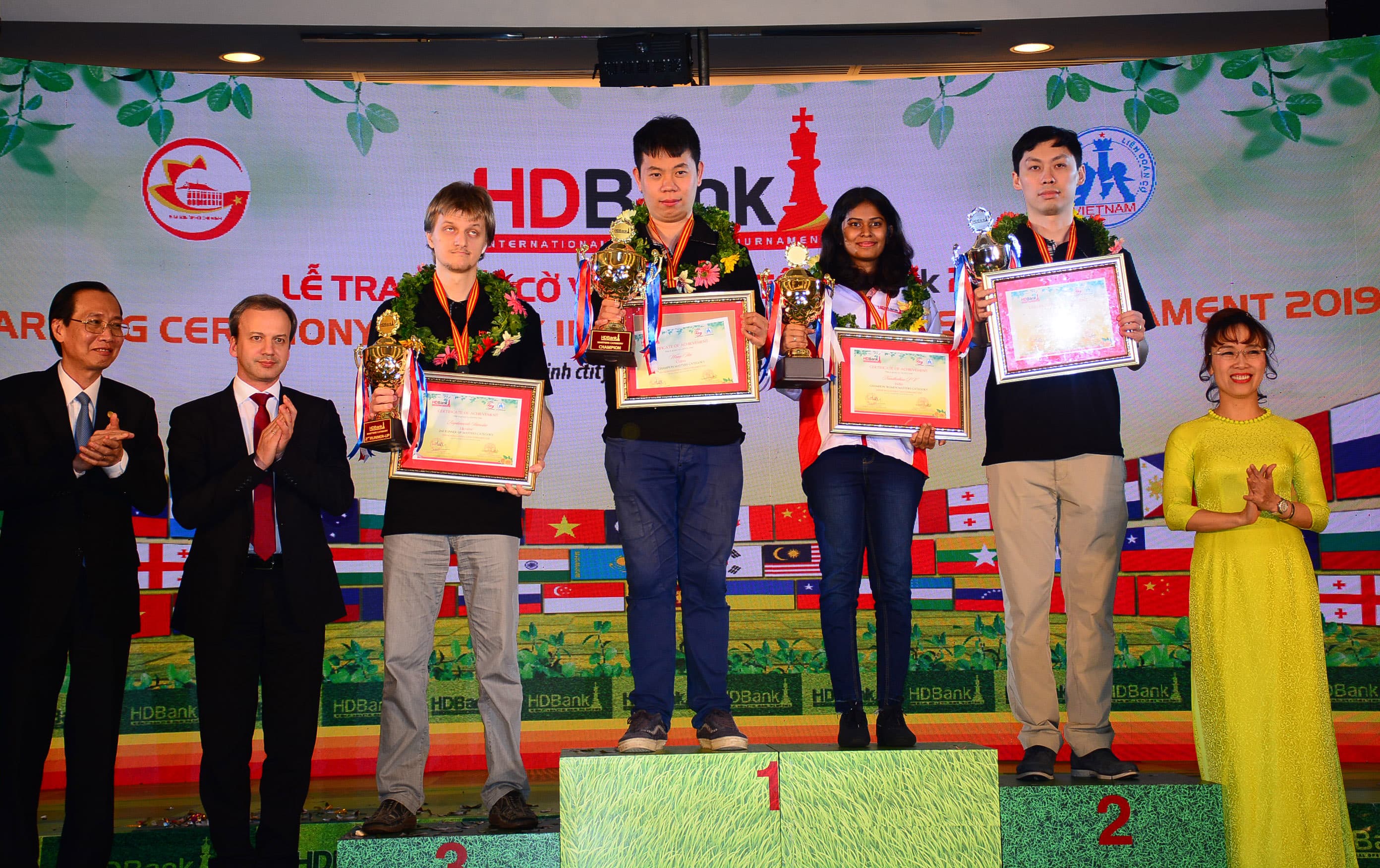 Siêu đại kiện tướng Wang Hao vô địch giải Cờ vua quốc tế HDBank 2019