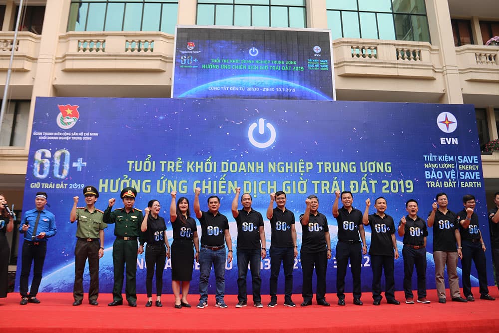 Đoàn Khối doanh nghiệp Trung ương hưởng ứng Chiến dịch Giờ Trái đất 2019