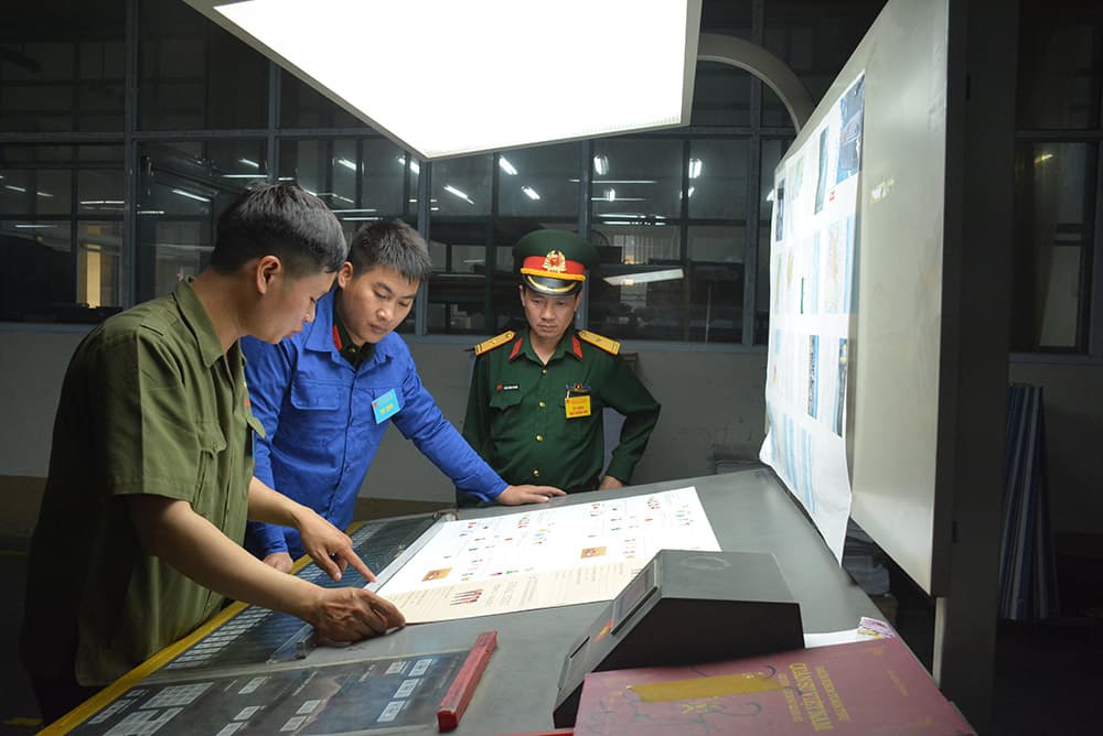 Kỳ thi nâng bậc thợ kỹ thuật ngành in Quân đội năm 2019 khu vực phía Bắc