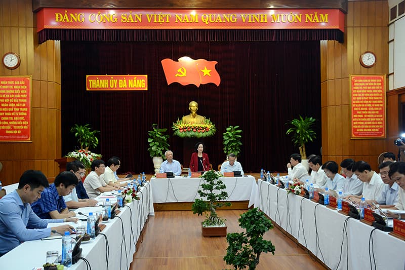 Đoàn công tác Tiểu ban Văn kiện Đại hội XIII của Đảng làm việc tại Đà Nẵng