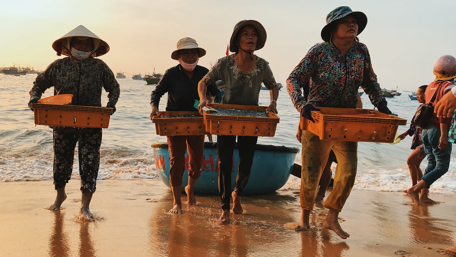 Bình minh chợ cá Nhơn Lý