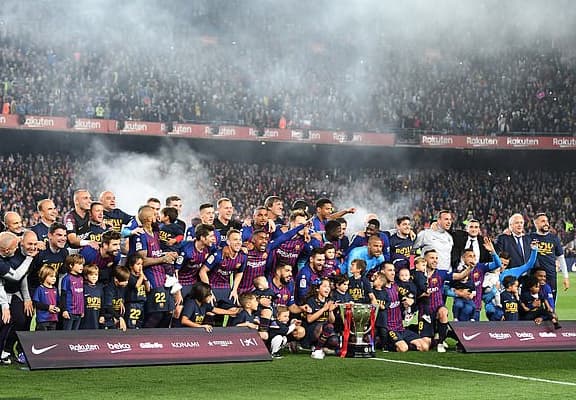 Thắng Levante, Barca lên ngôi vô địch La Liga