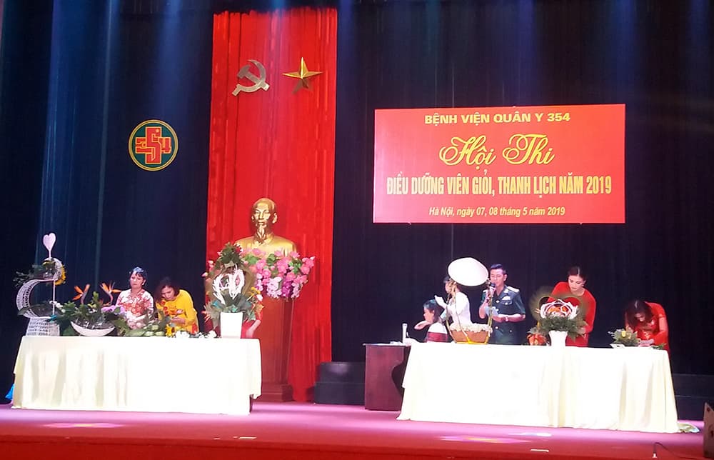 Hội thi điều dưỡng viên giỏi, thanh lịch của Bệnh viện Quân y 354