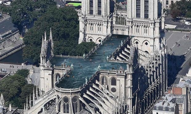 Nhiều ý tưởng táo bạo xây dựng lại phần mái của nhà thờ Đức bà