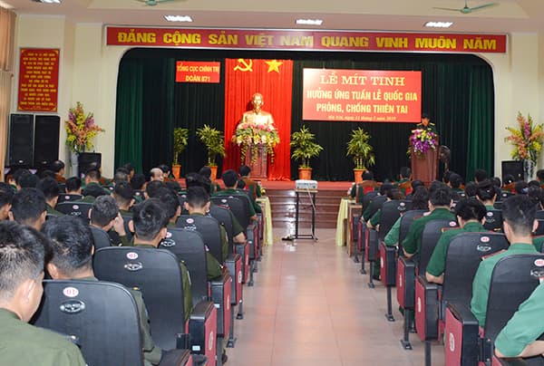 Đoàn 871 hưởng ứng Tuần lễ Quốc gia phòng, chống thiên tai