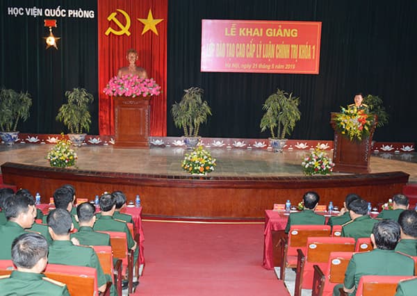 Học viện Quốc phòng khai giảng lớp đào tạo cao cấp lý luận chính trị khóa 1