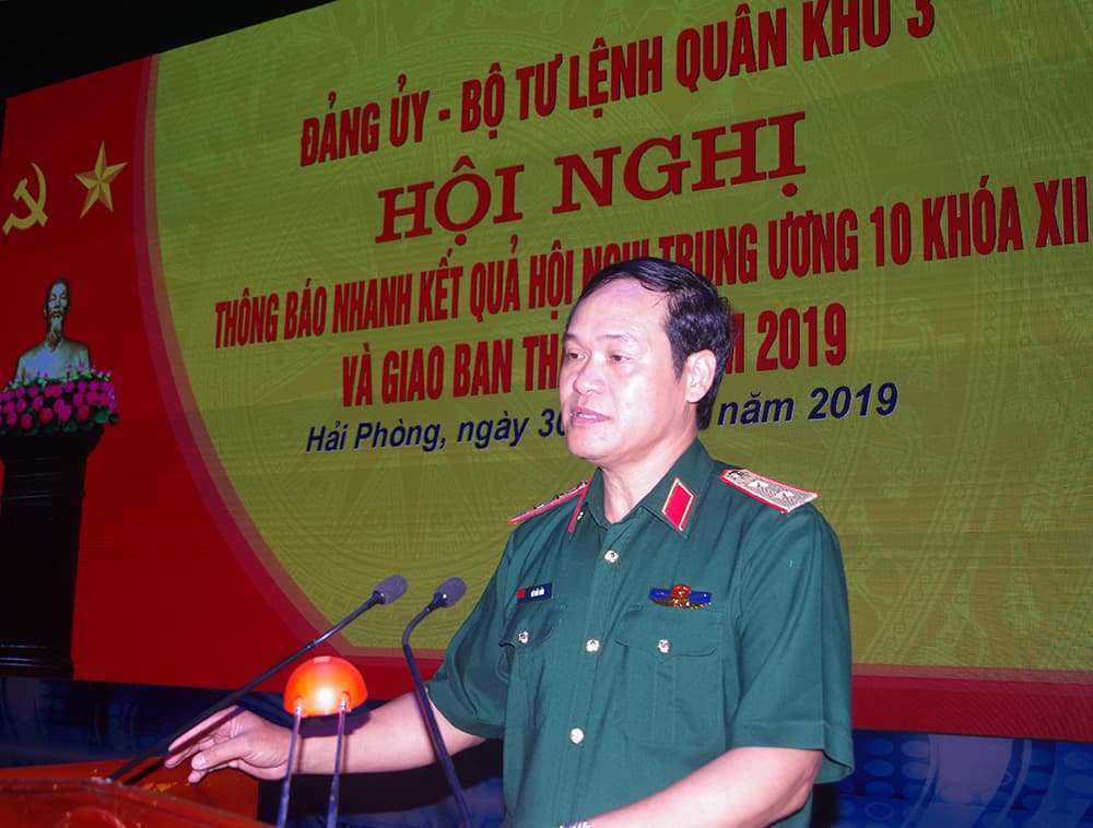 Quân khu 3: Thông báo nhanh kết quả Hội nghị lần thứ 10, Ban Chấp hành Trung ương Đảng khóa XII