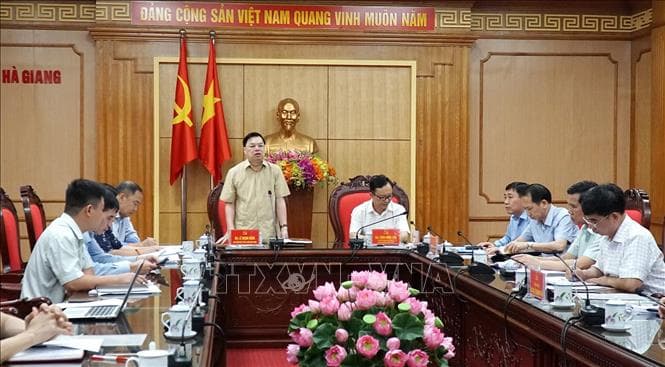 Đoàn công tác Ban Tuyên giáo Trung ương làm việc tại Hà Giang