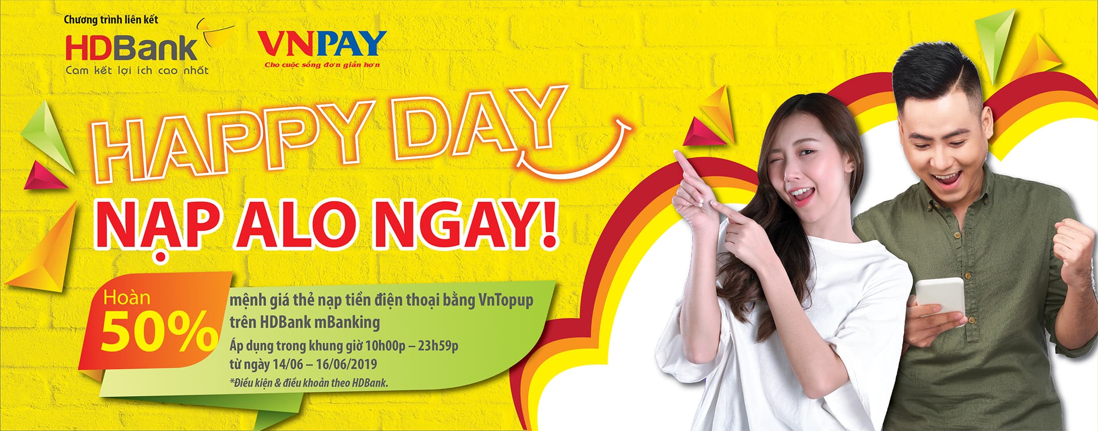 HDBank triển khai chương trình "Happy day – Nạp alo ngay”
