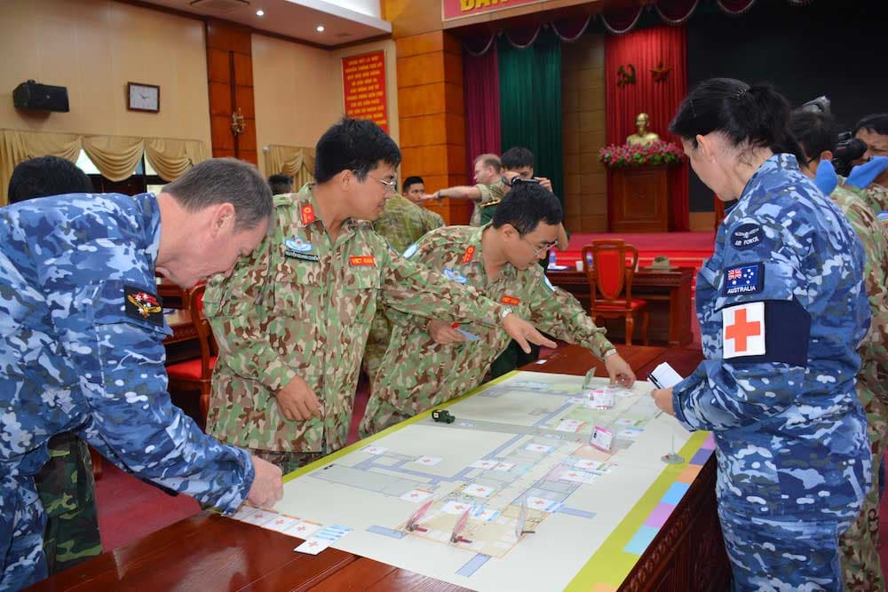 Huấn luyện trên sơ đồ sát với thực tiễn môi trường Phái bộ GGHB LHQ