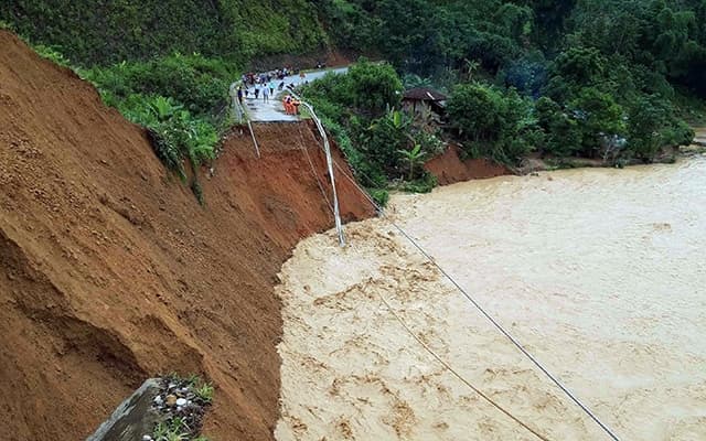 Mưa lũ, sét đánh gây thiệt hại tại Điện Biên