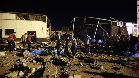HĐBA không ra được tuyên bố lên án vụ tấn công trại di cư ở Libya