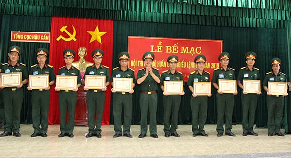 Tổng cục Hậu cần: Bế mạc hội thi cán bộ huấn luyện điều lệnh giỏi năm 2019