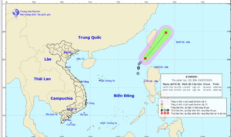 Áp thấp nhiệt đới giật cấp 9