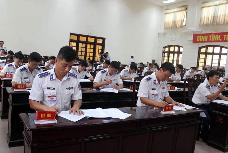Bộ tư lệnh Cảnh sát biển tổ chức Hội thi cán bộ huấn luyện điều lệnh giỏi 2019