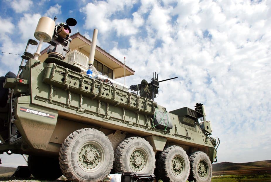 Mỹ đưa vũ khí laser công suất cao lên xe bọc thép Stryker
