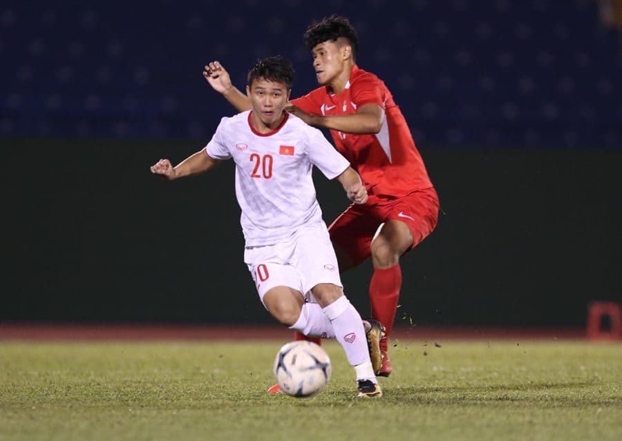 U18 Việt Nam thắng áp đảo U18 Singapore