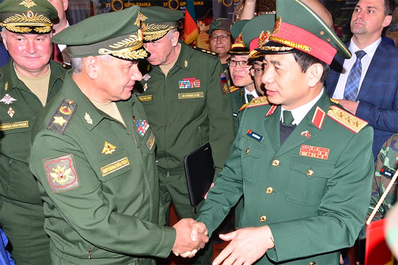 Một số hình ảnh hoạt động của Thượng tướng Phan Văn Giang tại Liên bang Nga