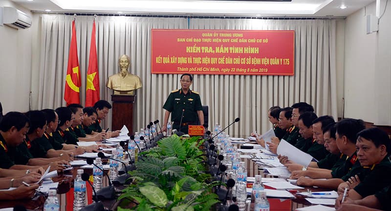 Kiểm tra thực hiện quy chế dân chủ tại Bệnh viện Quân y 175