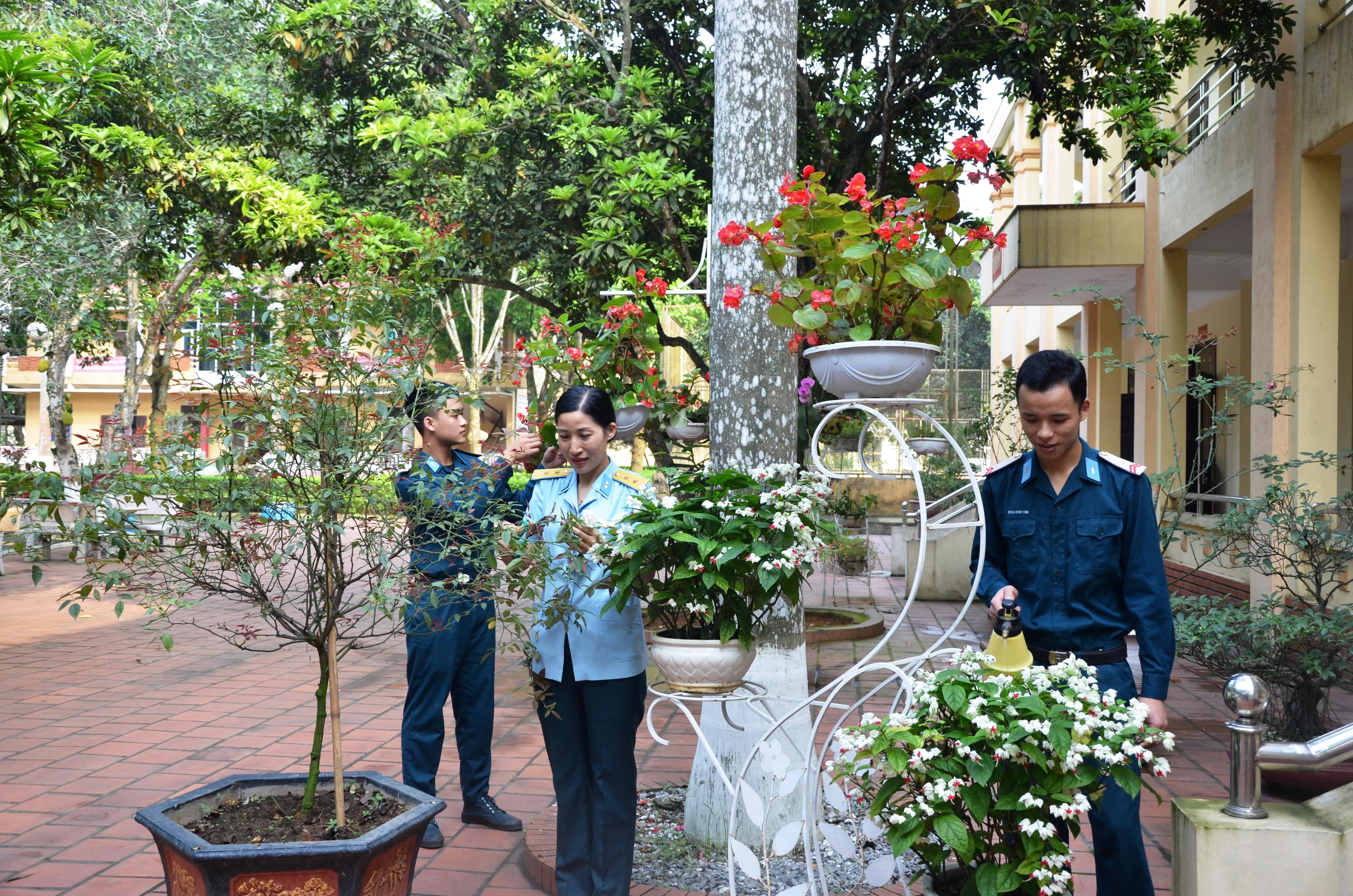 Đơn vị tràn ngập sắc hoa