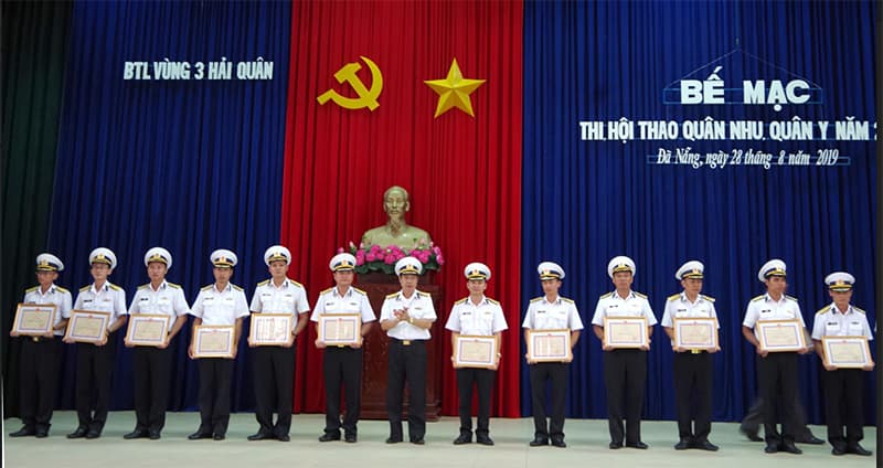 Vùng 3 Hải quân bế mạc thi, hội thao quân nhu, quân y năm 2019
