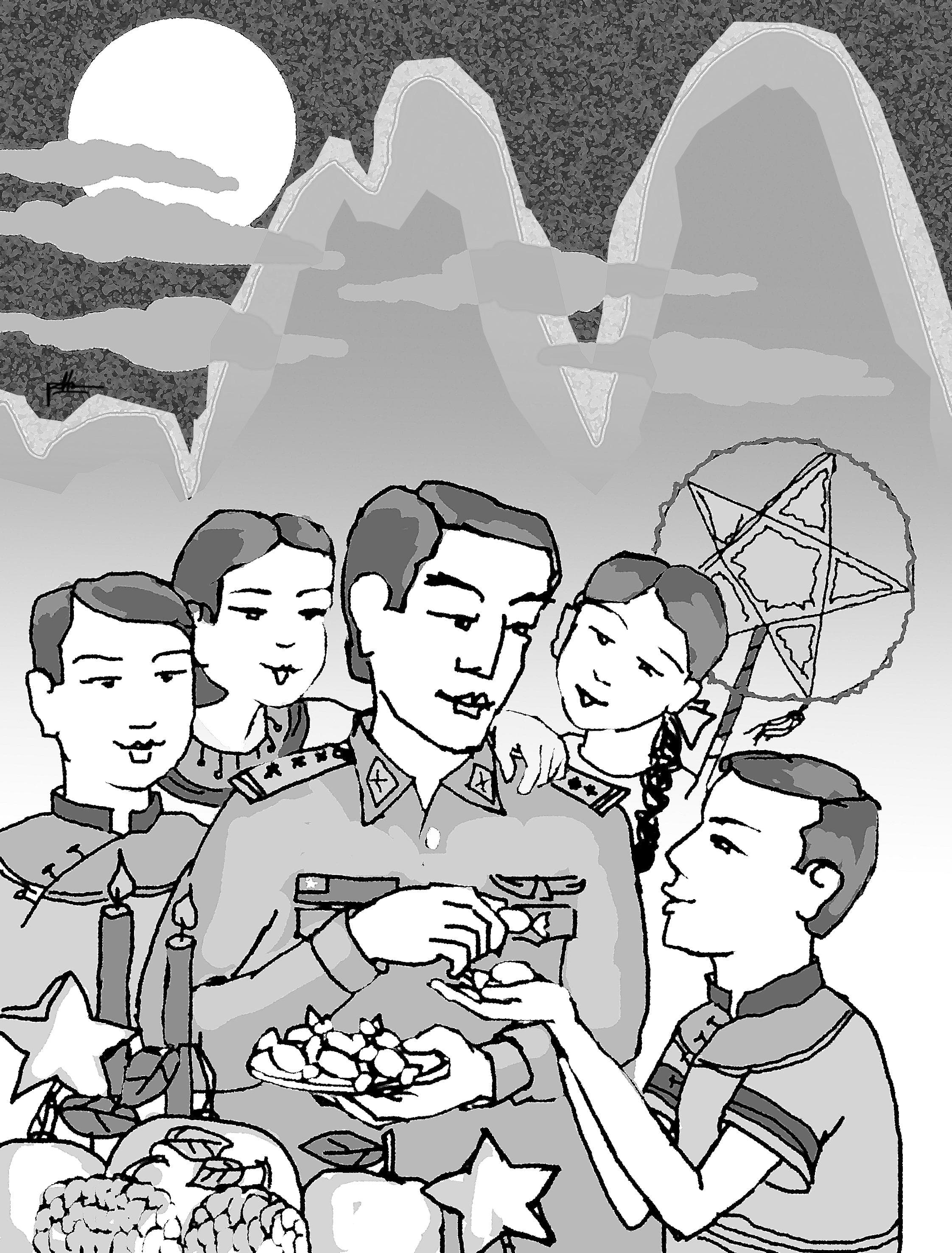 Trăng tròn trên đỉnh núi