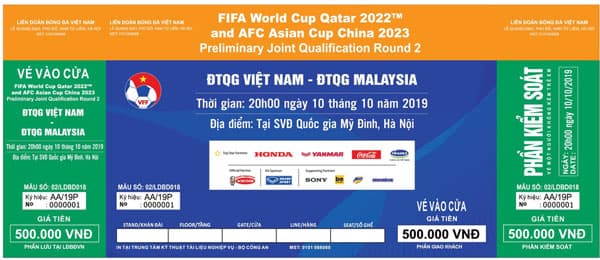 Ngày 19-9 mở bán vé online trận Việt Nam gặp Malaysia