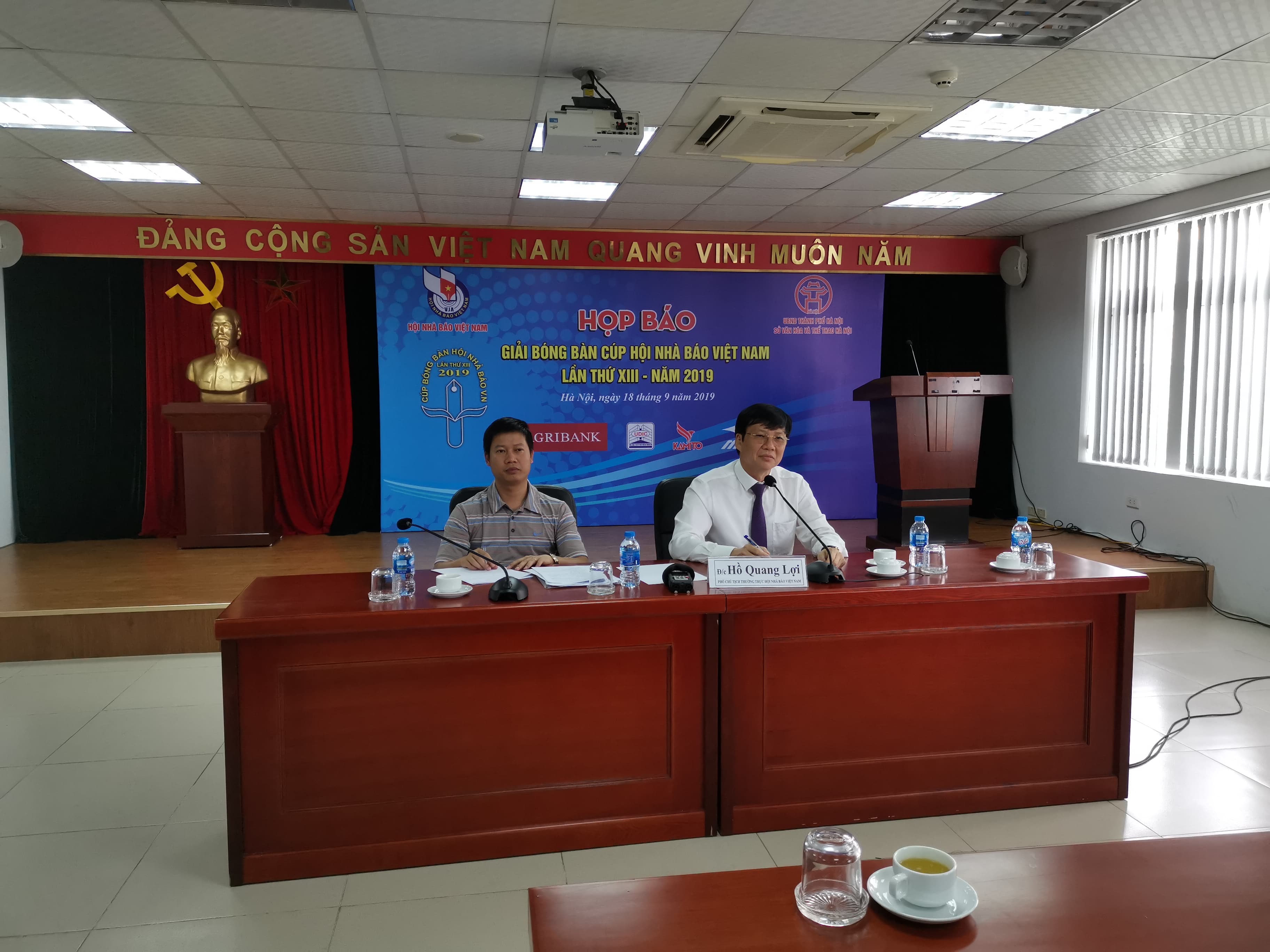 Giải bóng bàn Cúp Hội Nhà báo Việt Nam năm 2019 diễn ra từ 20 đến 22-9