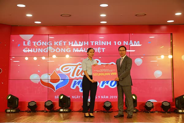 Gần 83.000 đơn vị máu được hiến tặng trong 10 năm “Chung dòng máu Việt”